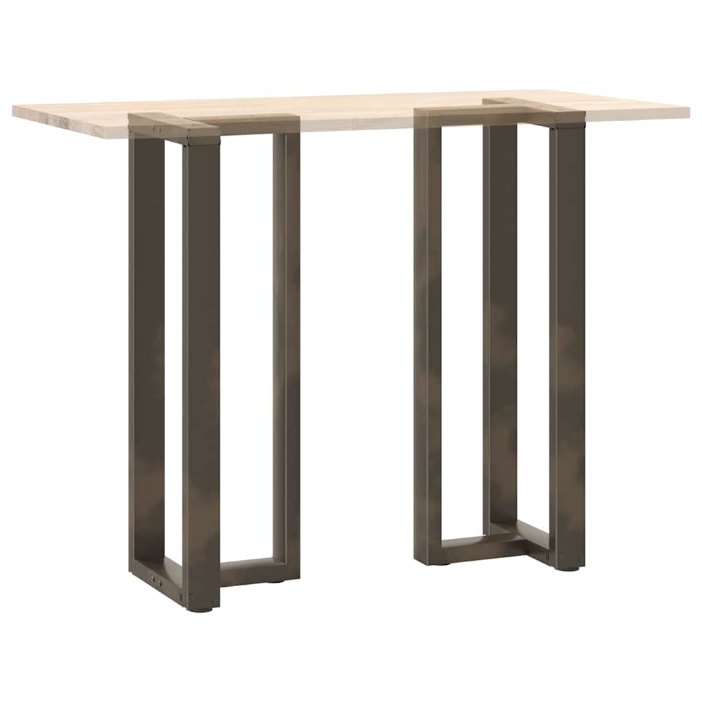 Barbordben T-formet 2 stk naturell 40x35x(110-111) cm stål