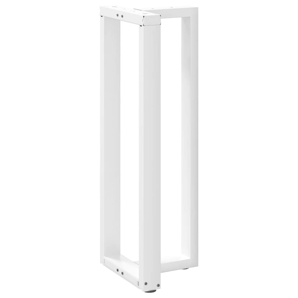 Barbordben T-formet 2 stk hvit 50x35x(110-111) cm stål