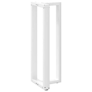 Barbordben T-formet 2 stk hvit 50x35x(110-111) cm stål