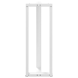 Barbordben T-formet 2 stk hvit 50x35x(110-111) cm stål