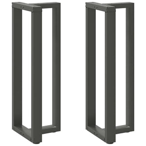 Bar table legs T-shaped 2 pcs anthracite 50x35x(110-111) cm steel