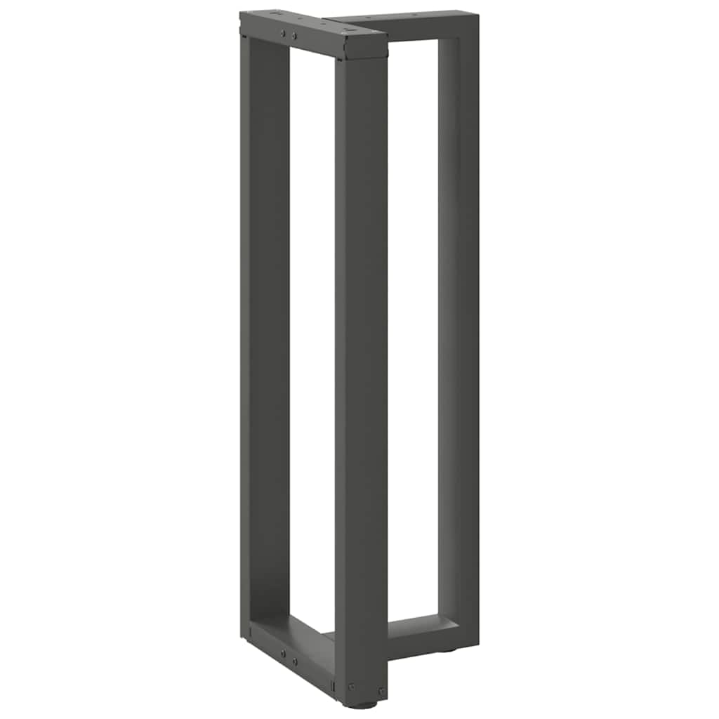 Bar table legs T-shaped 2 pcs anthracite 50x35x(110-111) cm steel