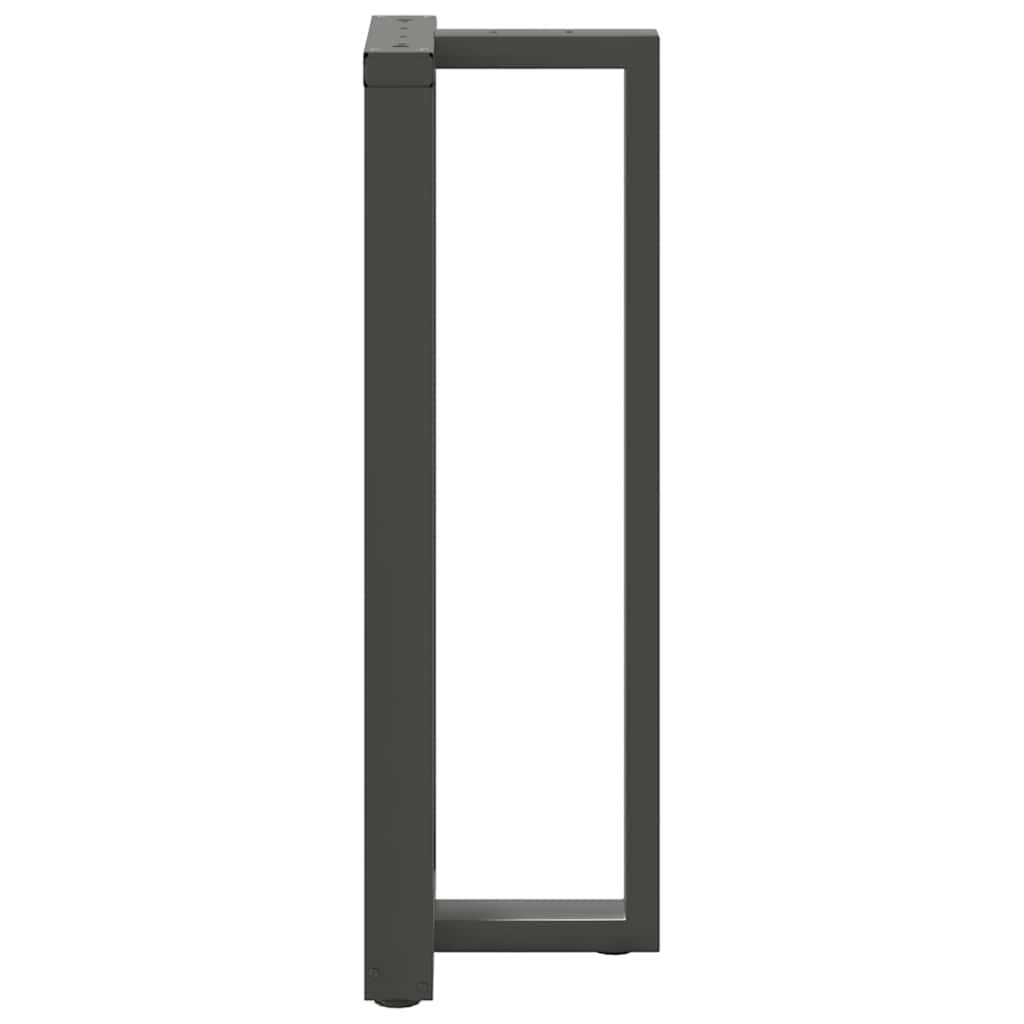 Bar table legs T-shaped 2 pcs anthracite 50x35x(110-111) cm steel