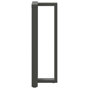 Bar table legs T-shaped 2 pcs anthracite 50x35x(110-111) cm steel
