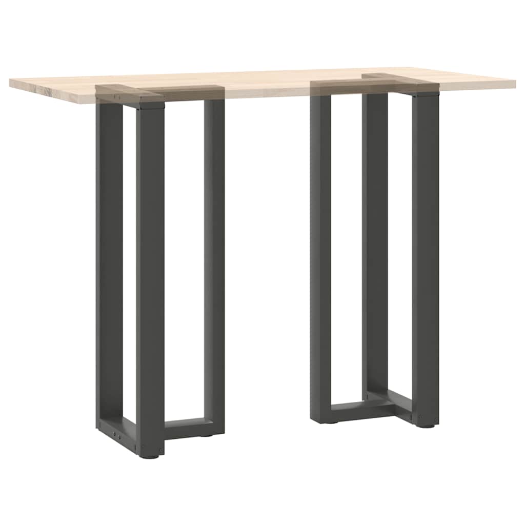 Bar table legs T-shaped 2 pcs anthracite 50x35x(110-111) cm steel