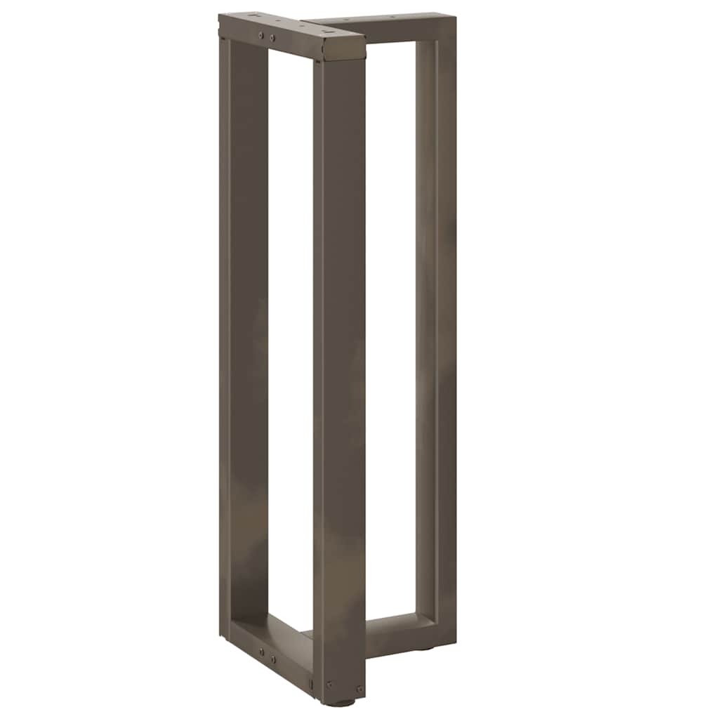 Barbordben T-formet 2 stk naturell 50x35x(110-111) cm stål