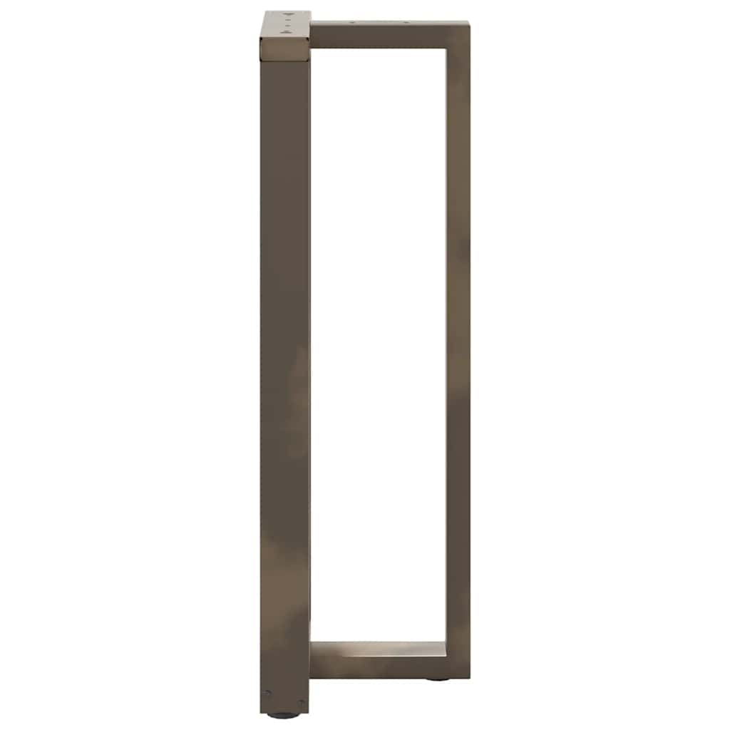 Barbordben T-formet 2 stk naturell 50x35x(110-111) cm stål