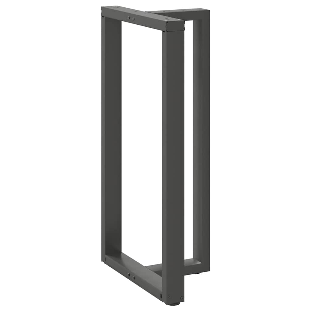 Barbordben T-formet 2 stk antrasitt 60x35x(110-111) cm stål