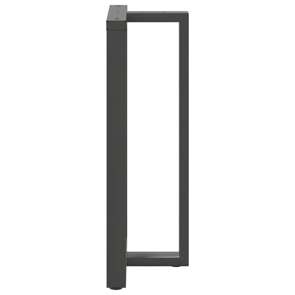 Barbordben T-formet 2 stk antrasitt 60x35x(110-111) cm stål
