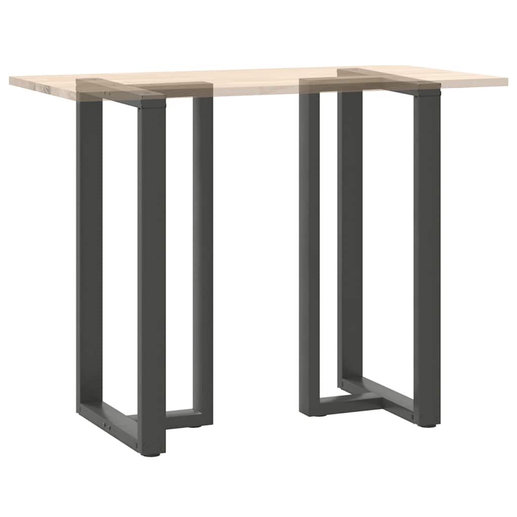 Barbordben T-formet 2 stk antrasitt 60x35x(110-111) cm stål