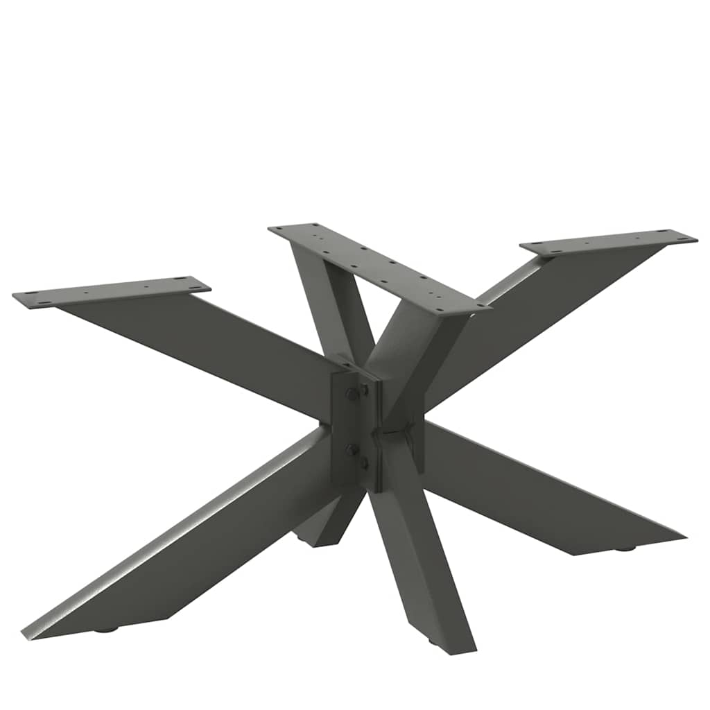 Salongbordben edderkopp form antrasitt 98x58x(42-43) cm stål