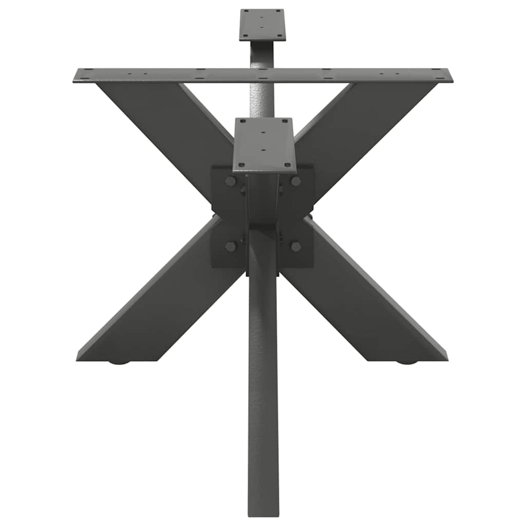 Salongbordben edderkopp form antrasitt 98x58x(42-43) cm stål