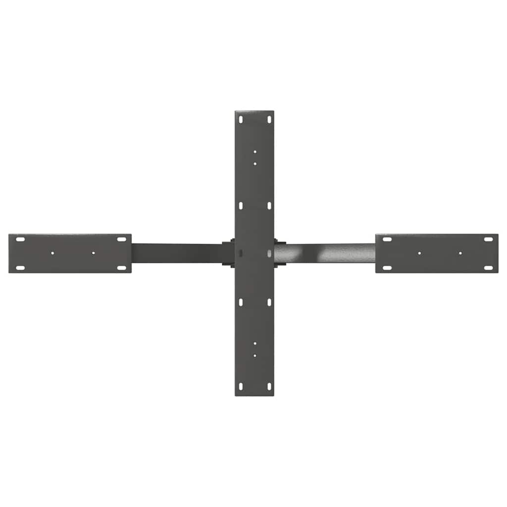 Salongbordben edderkopp form antrasitt 98x58x(42-43) cm stål