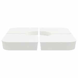 Parasollbasesett 4 stk for parasoller med kryssfot 100 kg PP