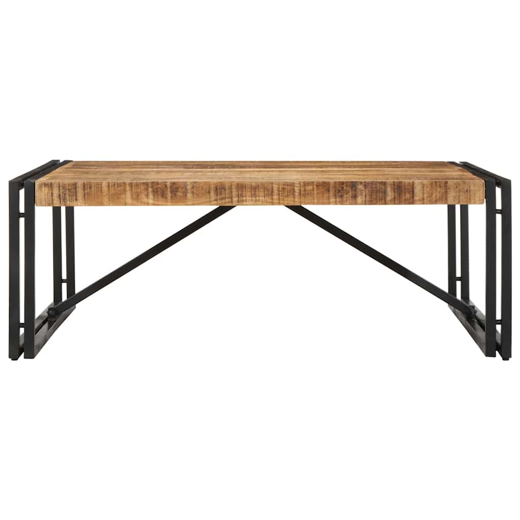 Salongbord 100x100x35 cm grovt heltre mangotre