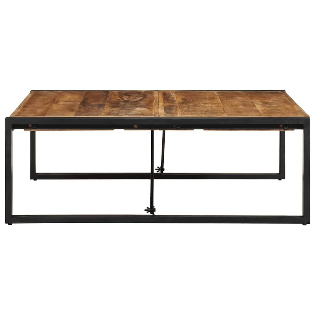 Salongbord 100x100x35 cm grovt heltre mangotre