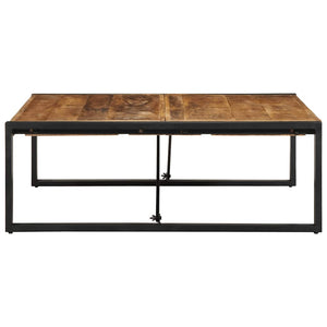 Salongbord 100x100x35 cm grovt heltre mangotre