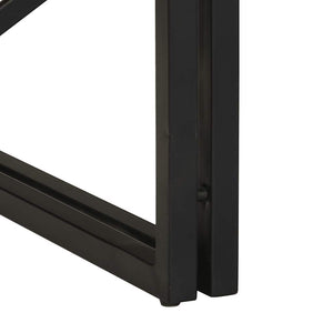 Salongbord 100x100x35 cm grovt heltre mangotre