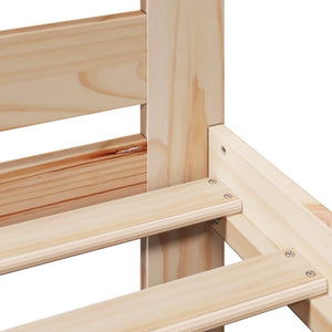 Sengeramme med madrass 200x200 cm heltre furu