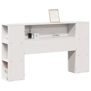Hodegavl med oppbevaring hvit 160 cm heltre furu