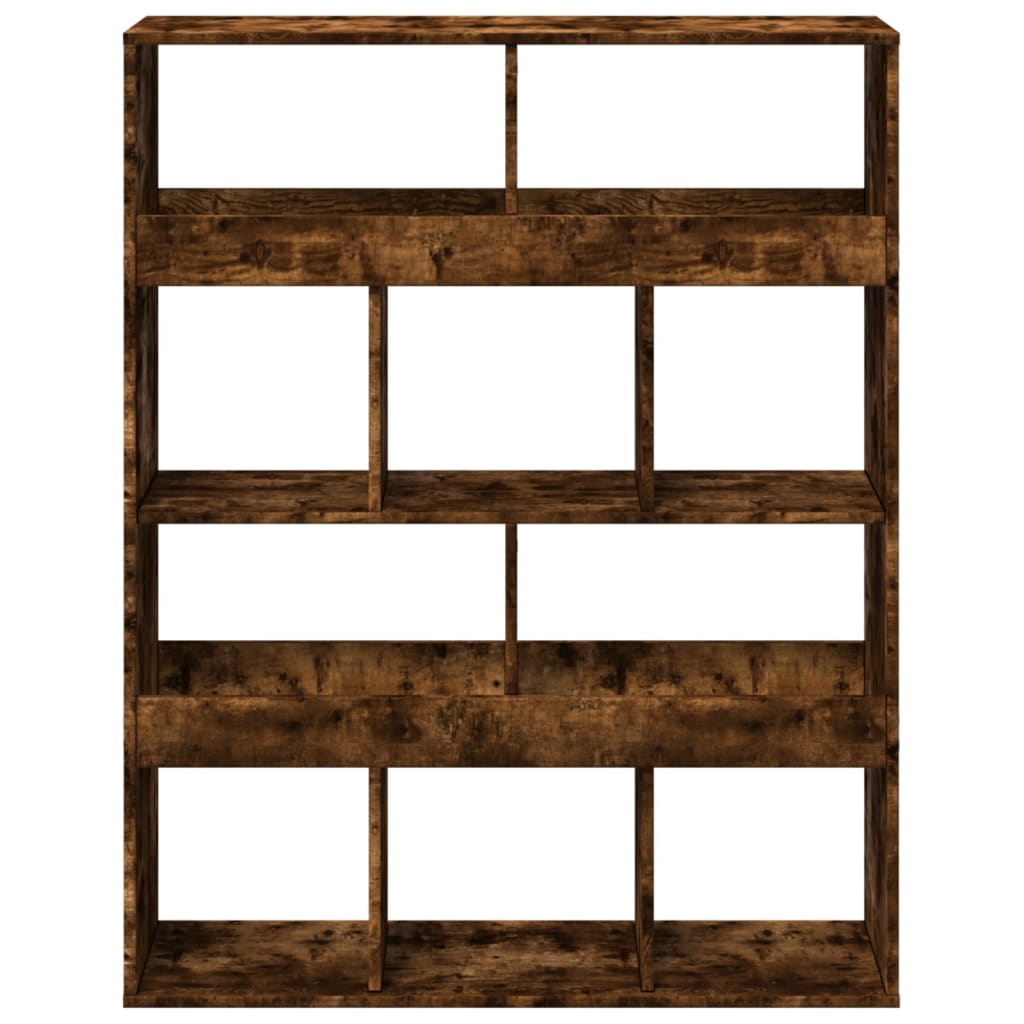 Bokhylle røkt eik 100x33x125,5 cm konstruert tre