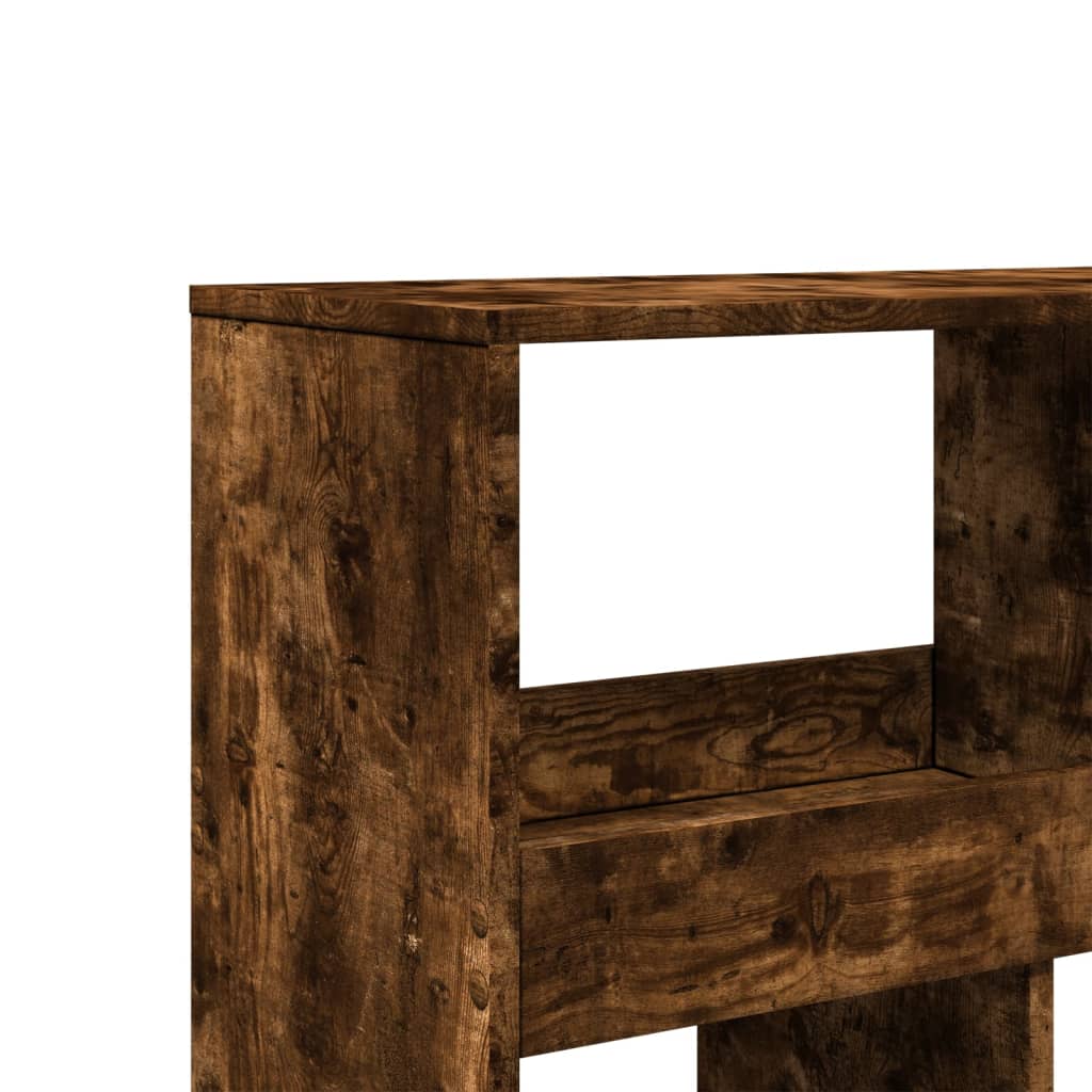 Bokhylle røkt eik 100x33x125,5 cm konstruert tre