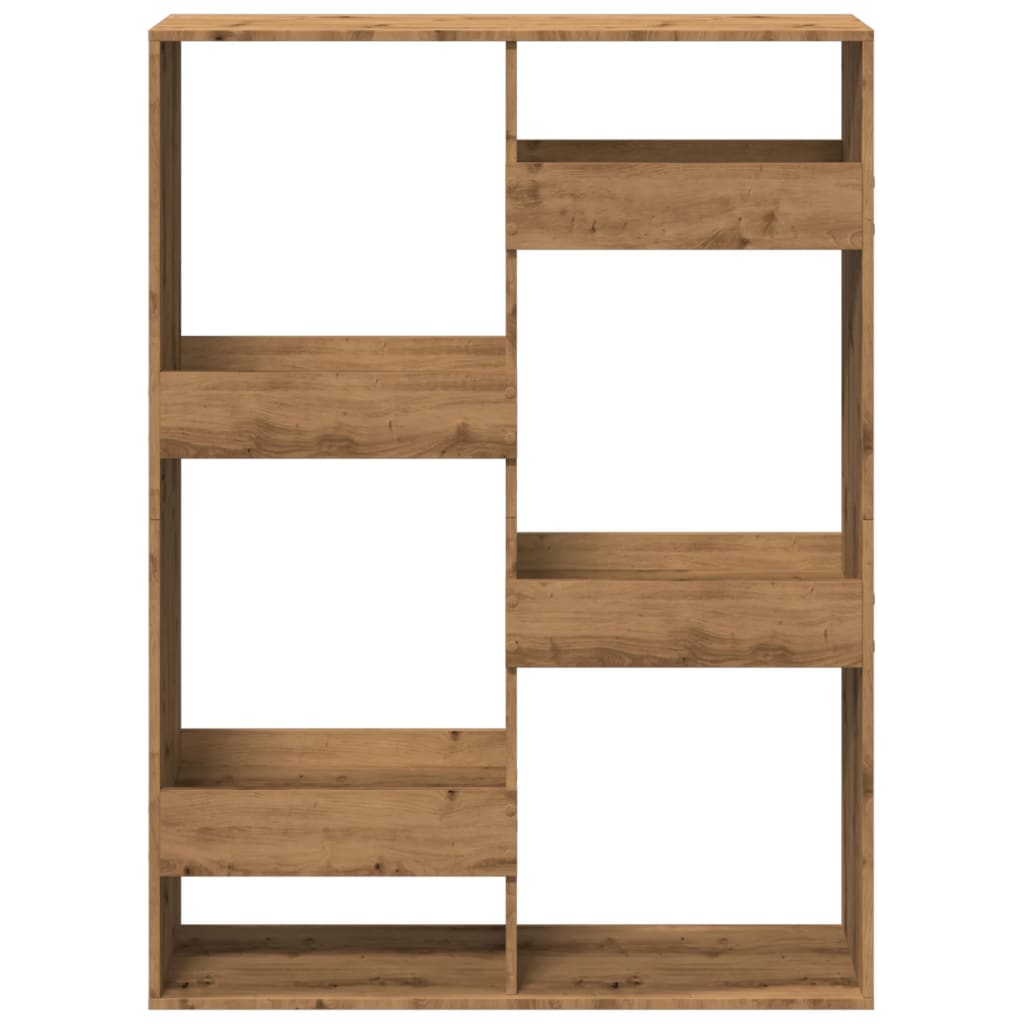 Bokhylle artisan eik 100x33x135 cm konstruert tre