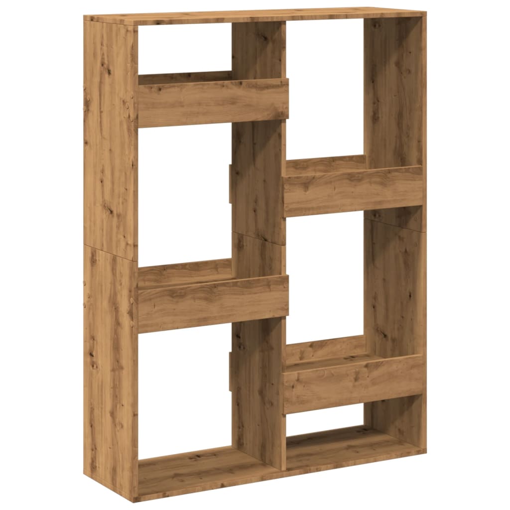 Bokhylle artisan eik 100x33x135 cm konstruert tre
