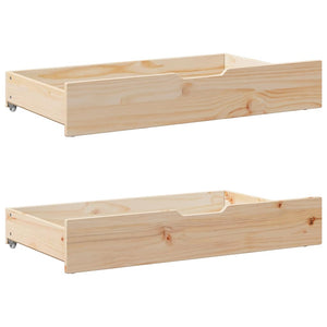 Seng med bokhylle uten madrass 160x200 cm heltre furu