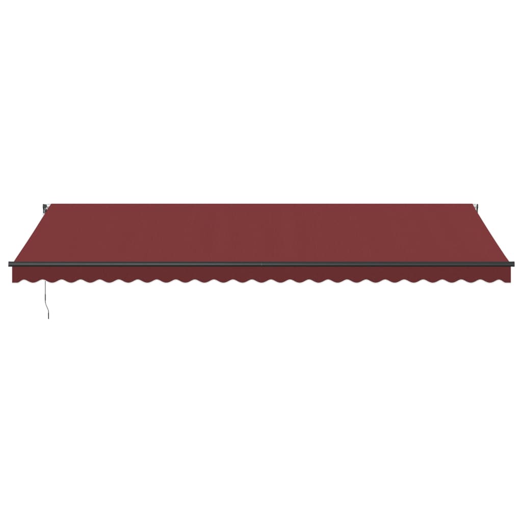 Automatisk uttrekkbar markise burgunder 600x300 cm
