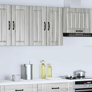 Kitchen wall cabinet Lucca gray sonoma engineered wood