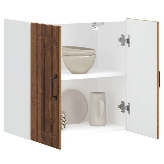 Kitchen wall cabinet Lucca old wood engineered wood