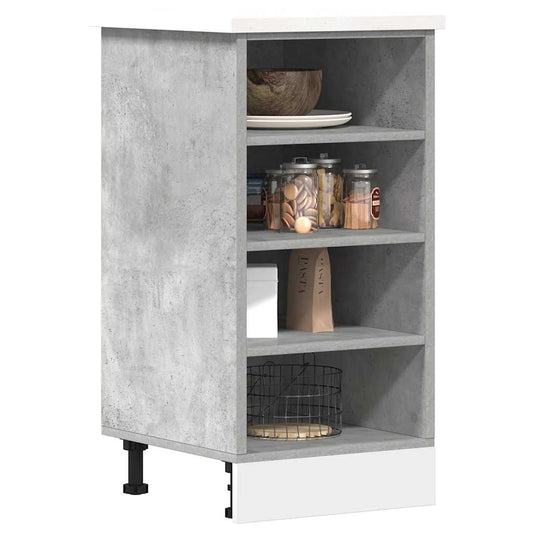 Base cabinet "Riga" concrete gray 40x44.5x81.5 cm engineered wood