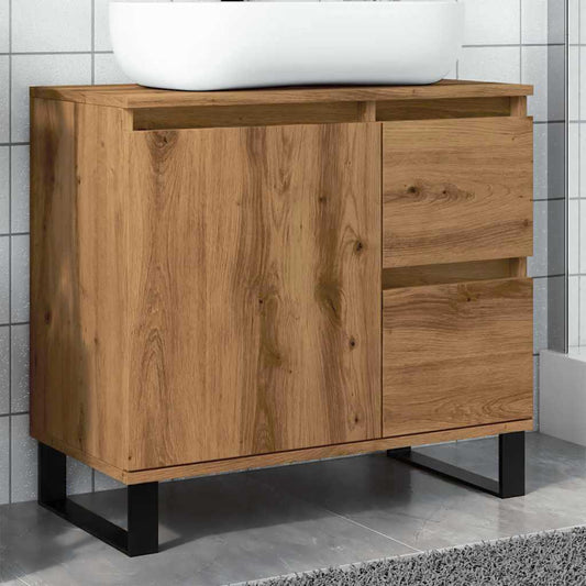 Badeservantskap artisan eik 65x33x60 cm konstruert tre