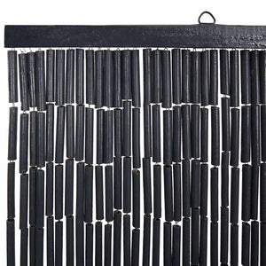 Insect door curtain dark gray 100x200 cm bamboo