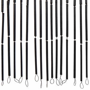 Insect door curtain dark gray 100x200 cm bamboo