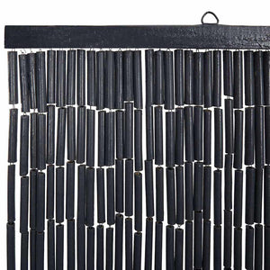 Insect door curtain dark gray 100x220 cm bamboo