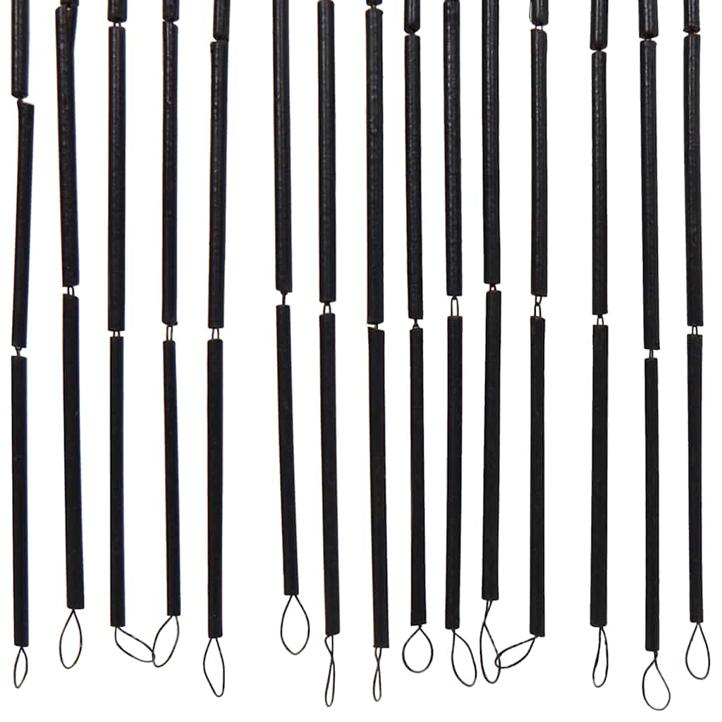 Insect door curtain dark gray 100x220 cm bamboo