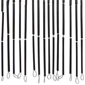 Insect door curtain dark gray 100x220 cm bamboo