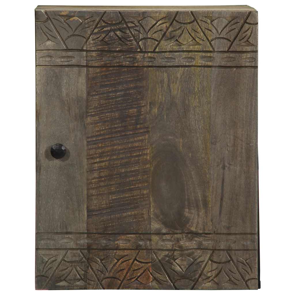 Veggskap for baderom 38x33x48 cm heltre mango