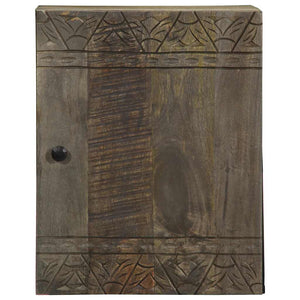 Veggskap for baderom 38x33x48 cm heltre mango