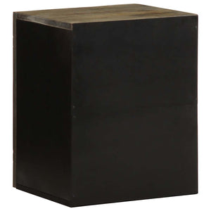Veggskap for baderom 38x33x48 cm heltre mango