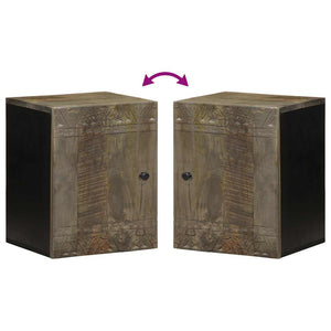 Veggskap for baderom 38x33x48 cm heltre mango