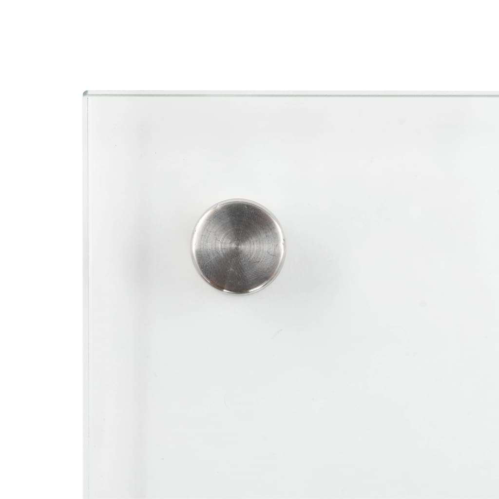 Kjøkkenplater 2 stk gjennomsiktig 70x40 cm herdet glass