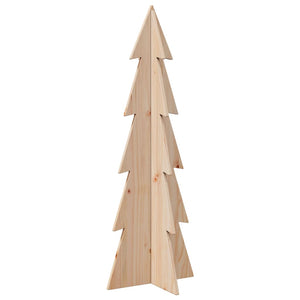 Juletre av tre til pynt 112 cm heltre furu
