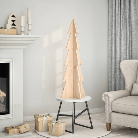 Juletre av tre til pynt 112 cm heltre furu
