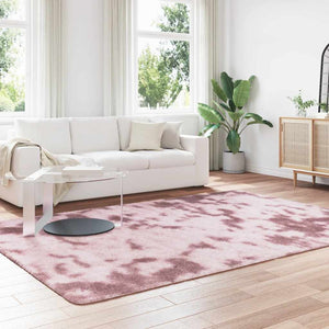 Flossteppe med lang luv NAVARRA støvet rosa 200x290cm polyester