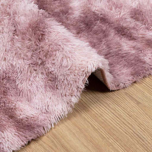 Flossteppe med lang luv NAVARRA støvet rosa 200x290cm polyester