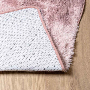 Flossteppe med lang luv NAVARRA støvet rosa 200x290cm polyester