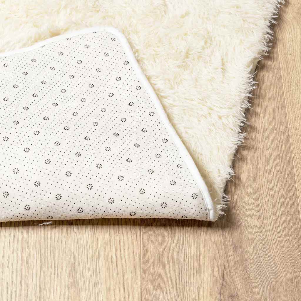 Flossteppe med lang luv NAVARRA krem 240x340 cm polyester